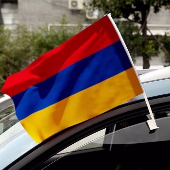 alta qualidade 12x18 polegadas armênia carro bandeira