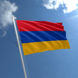 poliéster de malha impresso bandeiras do país de 3 * 5ft armênia