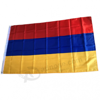 Venta caliente poliéster armenia bandera nacional del país
