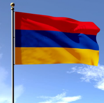 Fábrica de poliéster atacado impressão 3x5 nação armênia bandeira do país