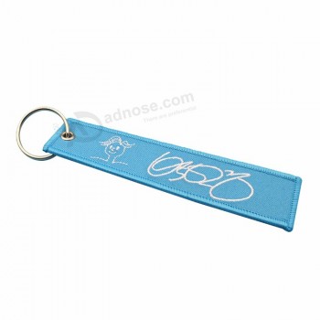 manufactures custom souvenir embroidery keychain with logo