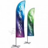 outdoor printed polyester feather beach flag