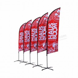 double sided advertising outdoor feather flags for soccer