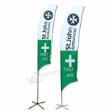 100% Knitted Polyester Customized Outdoor Swooper Flag