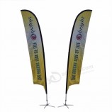 Advertising custom beach flag banner UV water proof feather flag