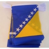 波斯尼亚和黑塞哥维那6米彩旗20面旗帜9英寸x 6英寸-波斯尼亚和黑塞哥维那串旗15 x 21厘米