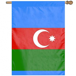 decoración colgante de pared bandera de país de azerbaiyán banderín