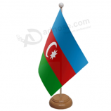 Office Small Size Polyester Azerbaijan Desk Table Flag