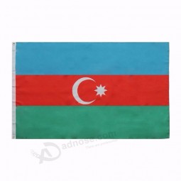 High Quality Polyester 3*5 FT China Factory Selling Azerbaijan Flag