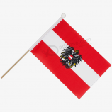 sticks austria handheld eagle flag with pole