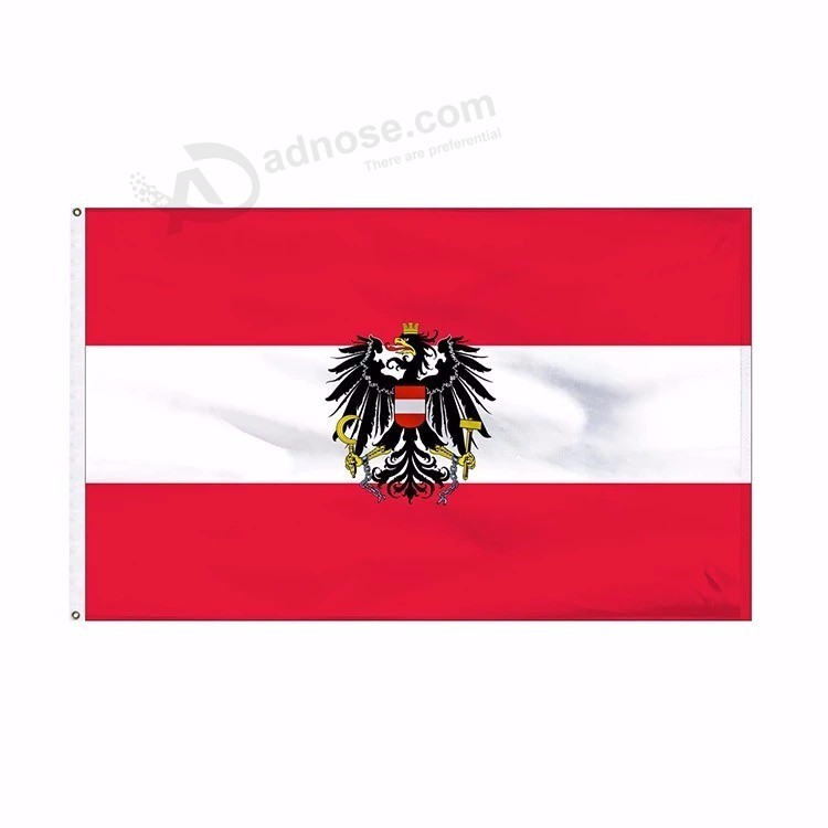 Custom oostenrijk eagle vlag banner, 3x5 oostenrijk eagle vlag