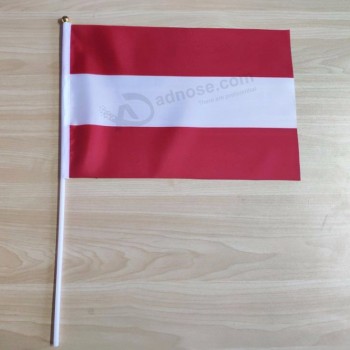 wholesale custom 30x45cm austria hand held flag