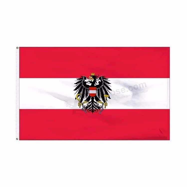 Custom oostenrijk eagle vlag banner, 3x5 oostenrijk eagle vlag