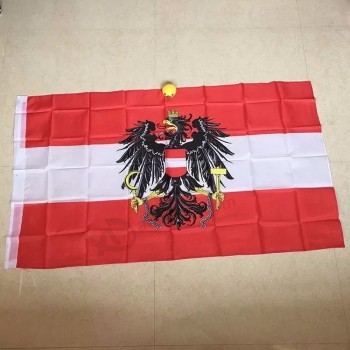 Austria eagle national flag / Austria country flag banner