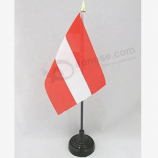 Silk Printing Polyester Austria Country Table Flag