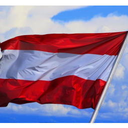 Knitted Polyester Austria National Flag for Promotional