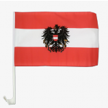 Hot Selling Polyester Austria Car Window Flag with Eagle