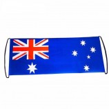 Custom printed 24x70cm PET promotion cheap roll Australia banner flag