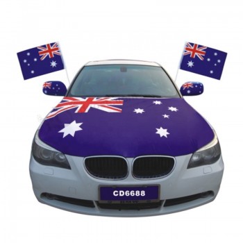 la bandera de australia acepta campana de motor de coche de bandera personalizada personalizada de alta calidad