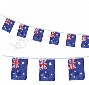 banderín cadena banderas nacionales de fieltro del empavesado de australia