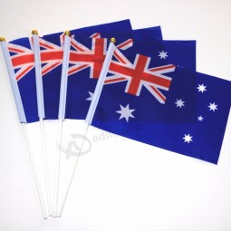 mão austrália vara bandeiras banners bandeira nacional australiana na vara para celebração de eventos