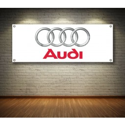 Auto Banner Depot works with Audi Cars 14oz Hemmed Vinyl Banner Sign w/ Grommets