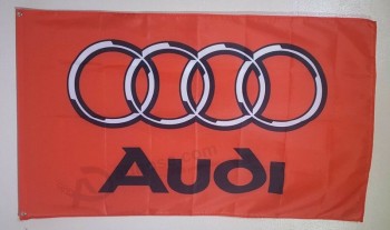 Audi logo 3x5 гоночный флаг баннер Автосалон декор стен гаража Художественный подарок