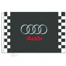 Оптовые пользовательские Audi Racing Flags баннер 3x5ft 100% полиэстер, холст с металлической втулкой