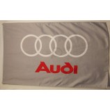 Wholesale custom high quality Audi Gray Car Flag 3' X 5' Indoor Outdoor Automotive Banner