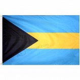 polyester stof nationale land vlag van Bahama's