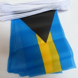 mini bahamas de poliéster decorativo bunting banner bandeira