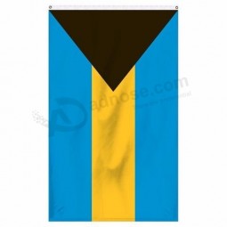 Venda quente Todo o logotipo do país nacional 3x5ft bandeira Grande poliéster bandeiras nacionais das bahamas