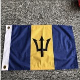 Custom Size Knitted polyester Barbados Banner Flag