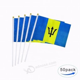 silk screen printing Barbados hand held flags