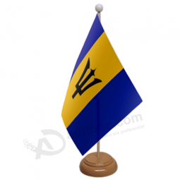 Factory price decoration Barbados mini table top flag