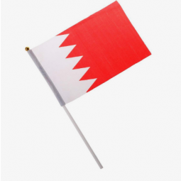 Custom printed Bahrain national handheld flag