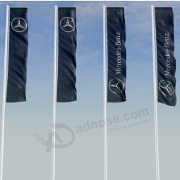 advertising benz rectangle feather flag print benz banner