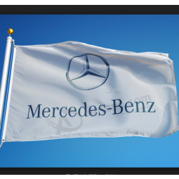 factory custom 3x5ft knitted polyester benz banner flag