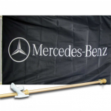 3X5FT Knitted Polyester Benz Flag Banner for sale