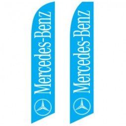 digital printed advertising benz swooper banner flags