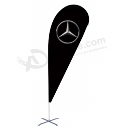 advertising benz tear drop flag benz beach flags