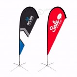 Custom Flying Beach Flag Banner Stand and Pole