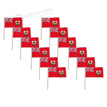 custom high quality bermuda flag 12 x 18 inch - 12 PK