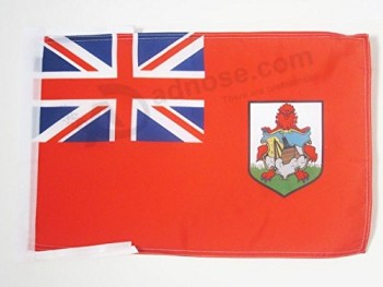 bermuda flag 18'' x 12'' cords - bermudian small flags 30 x 45cm - banner 18x12 in