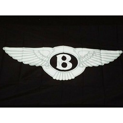 bentley premium logo flag 3 'x 5' banner automotriz para interiores y exteriores