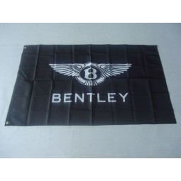 Autorace banner voor zwarte vlaggen van bentley 3ft x 5ft 90x150cm
