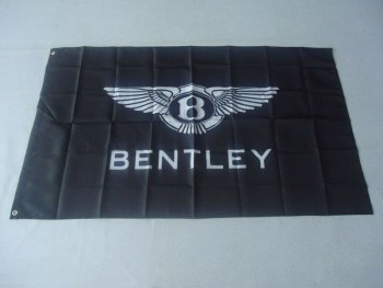 Car racing banner for black bentley flags 3ft x 5ft 90x150cm