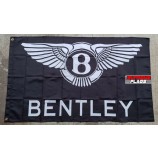 厂家直销批发优质宾利旗帜横幅3x5英尺赛车墙车库黑色