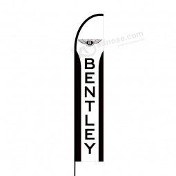 attractive outdoor printed promotional business advertising bentley swooper flutter feather flag / banner