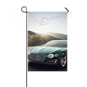Садовый флаг 2019 Bentley Exp 10 зеленый вид спереди 12x18 дюймов